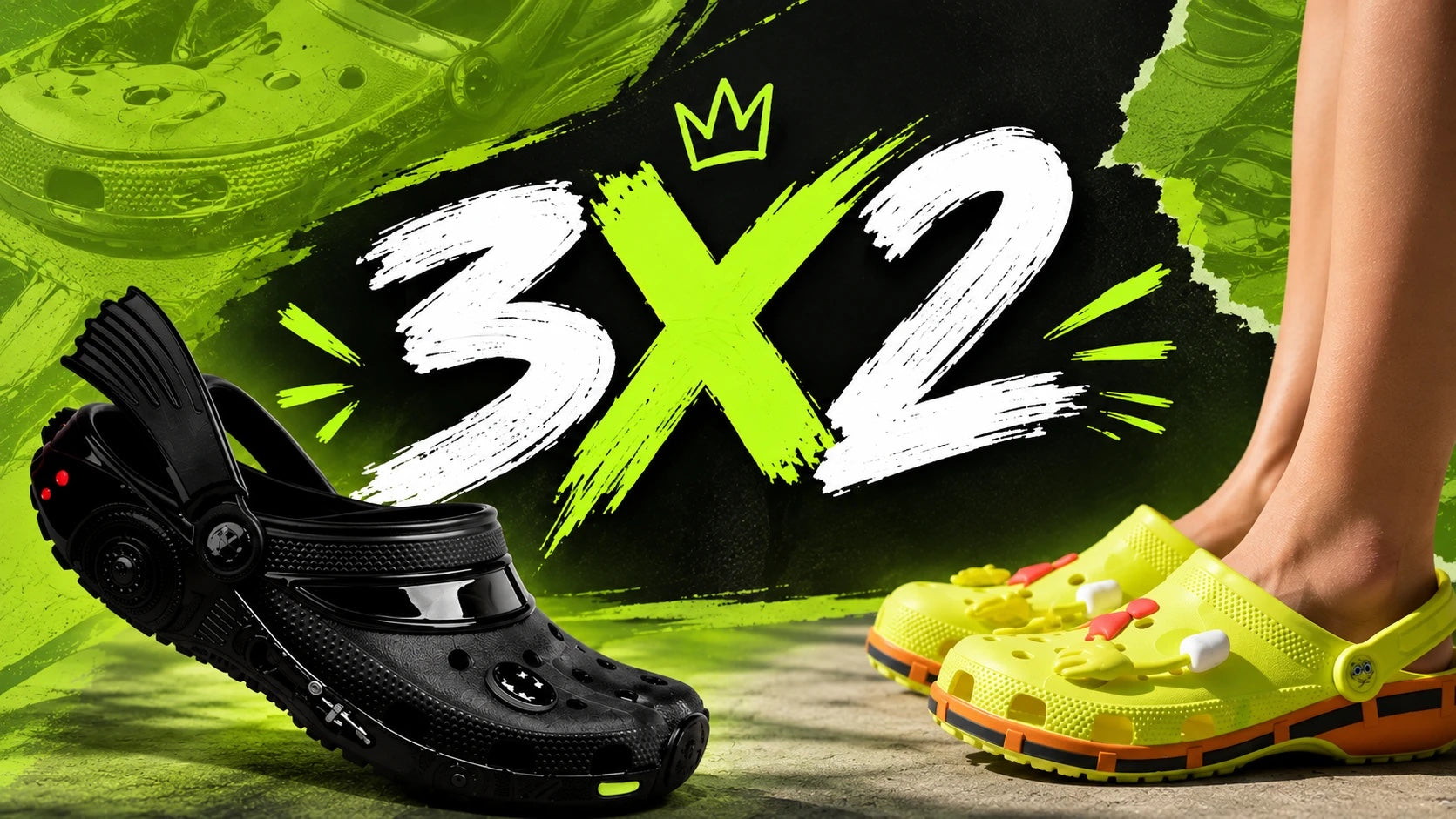 3x2 en todas las Crocs