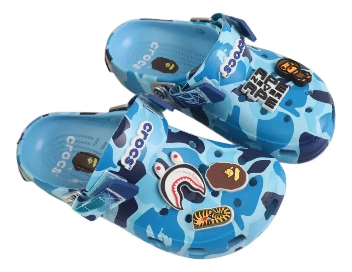 Crocs BAPE azul